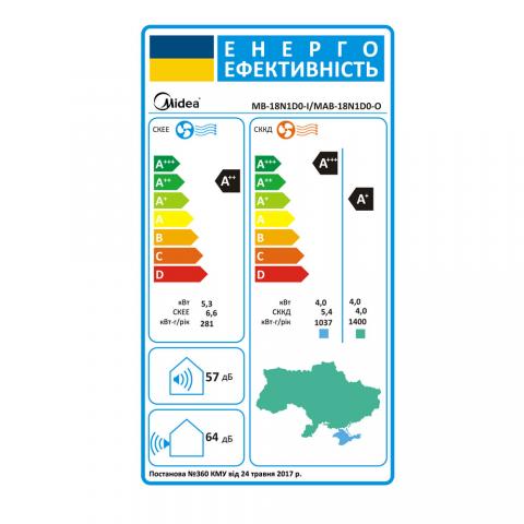 MIDEA MB-18N1D0-I/MAB-18N1D0-O