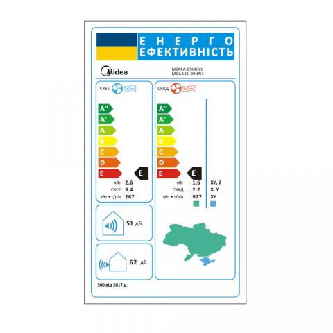 Midea MSAFA-09HRN1 / MOAA31-09HN1