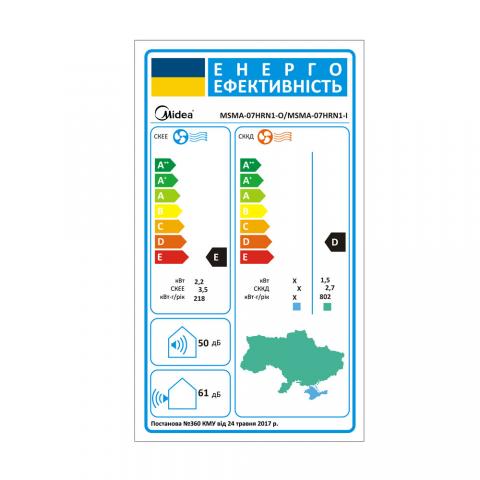 Midea MSMA-07HRN1-I / MSMA-07HRN1-O